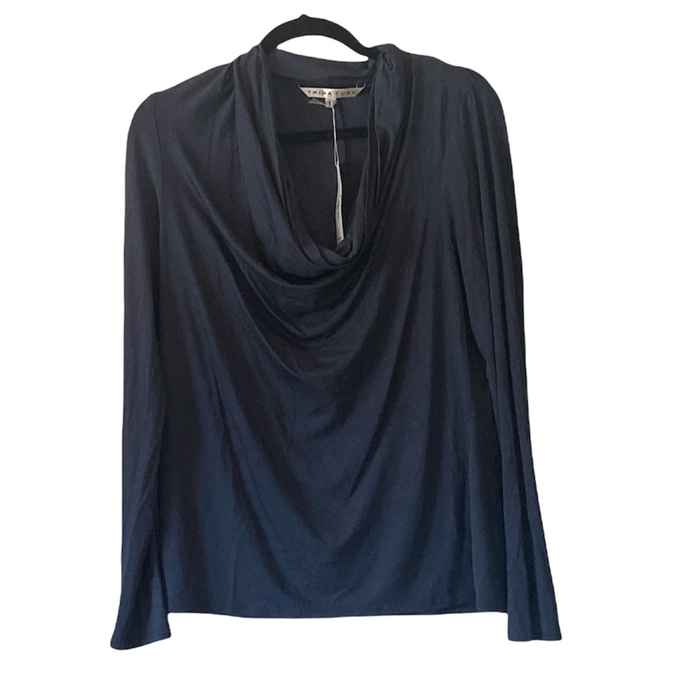 NWT Trina Turk Cowl Neck Top Sz. L